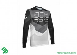 Maglia cross Acerbis MX Track Nero Grigio (3)